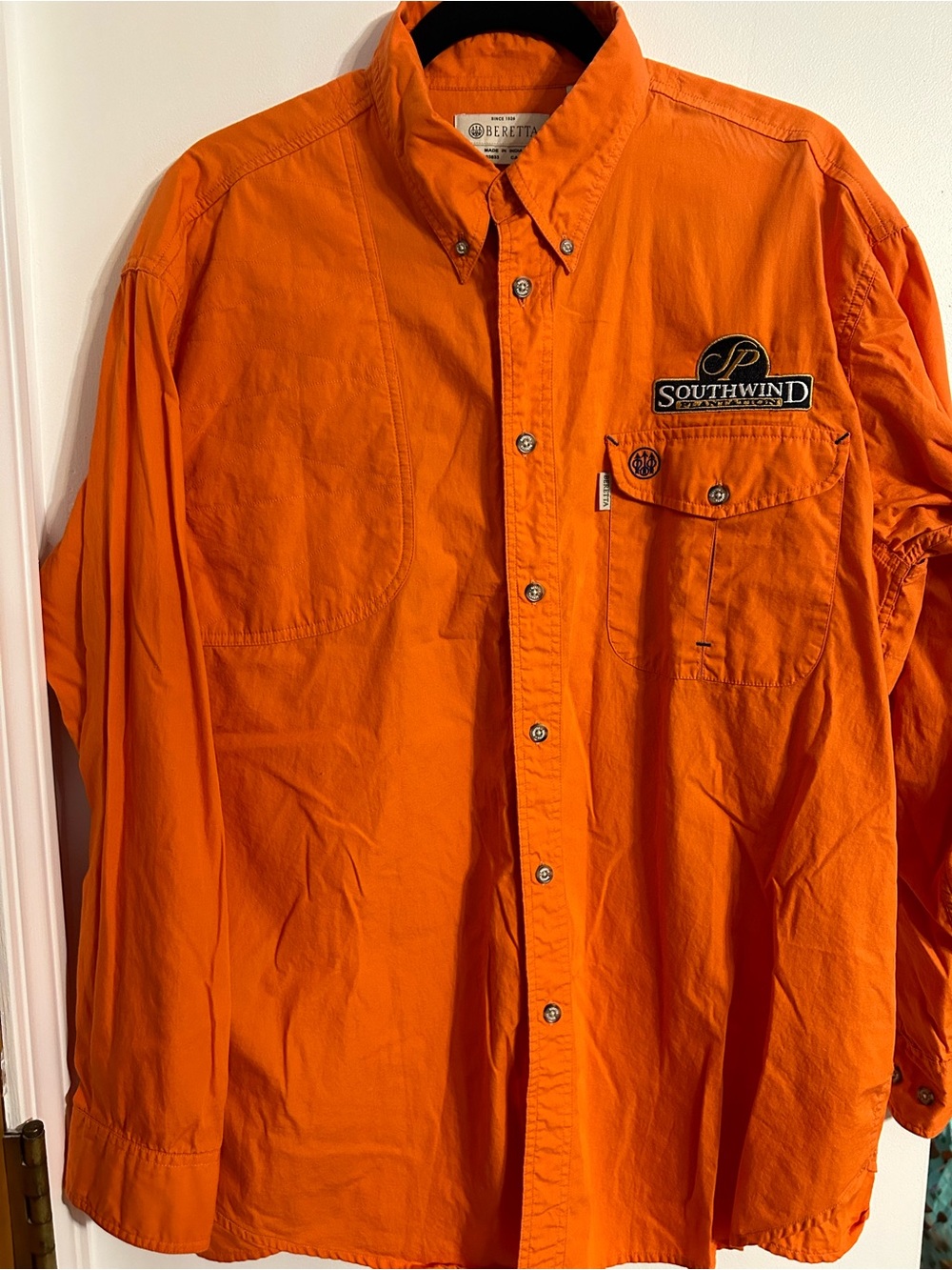Beretta Southwind Men's Orange Button-Down Dress Shirt